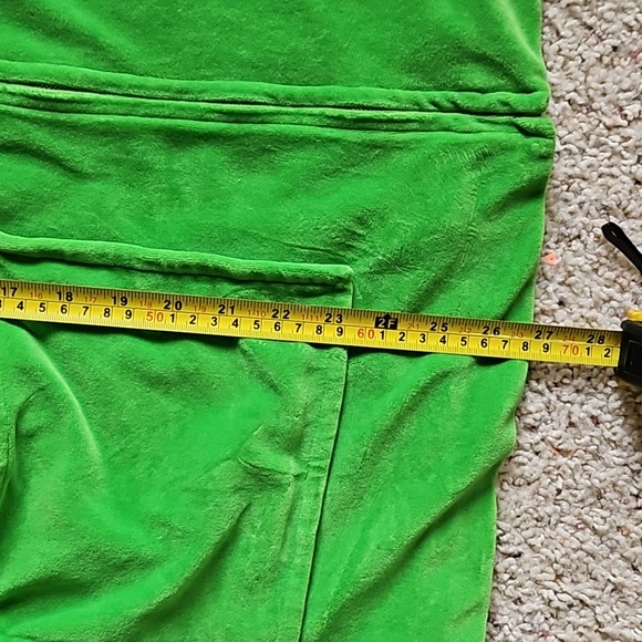 Gucci Velvet Neon Lime Green Zip Up Cardigan Sweater Jacket Sz. XS - Picture 9 of 10